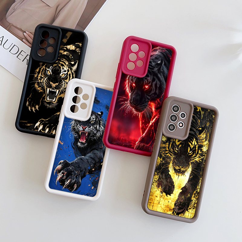 Phone Cases Oppo - Fashion Cartoon Animal Tiger Printed Phone