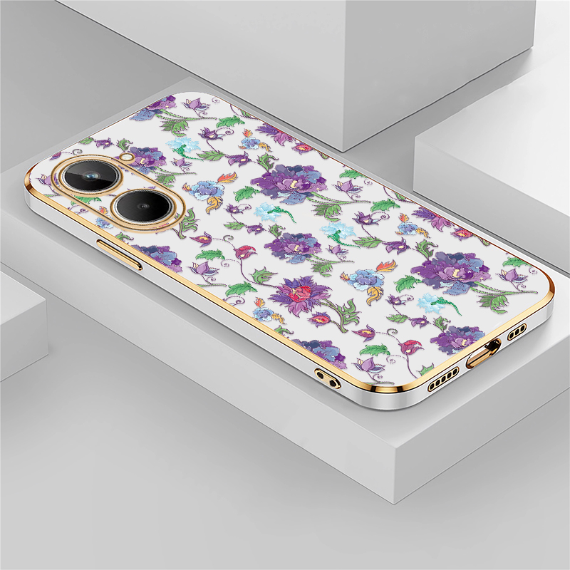 Phone Cases Oppo - Luxury Flower Pattern Phone Case For
