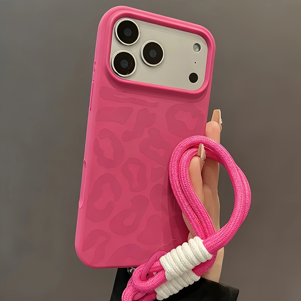 Phone Cases With Straps - Luxury Leopard Pattern Phone Case for