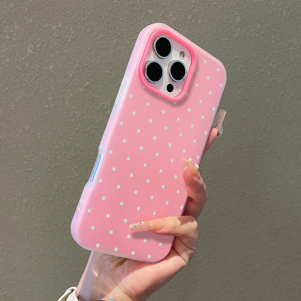 Phone Cases For Iphone 11 - Adorable Light Blue Polka Dot Phone