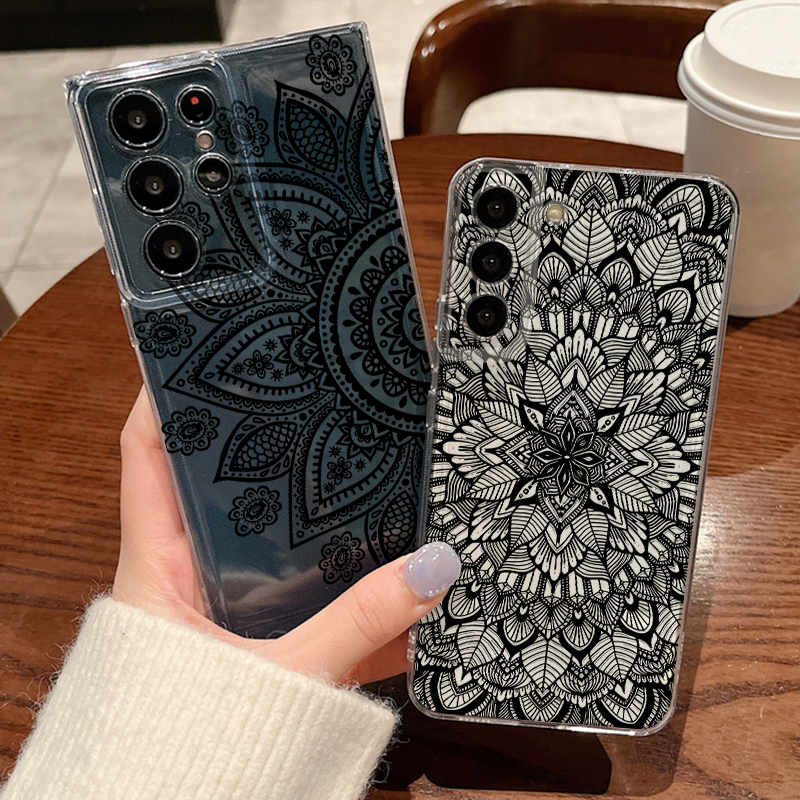 Phone Cases Samsung S23 - Retro Mandala Flower Case For Samsung