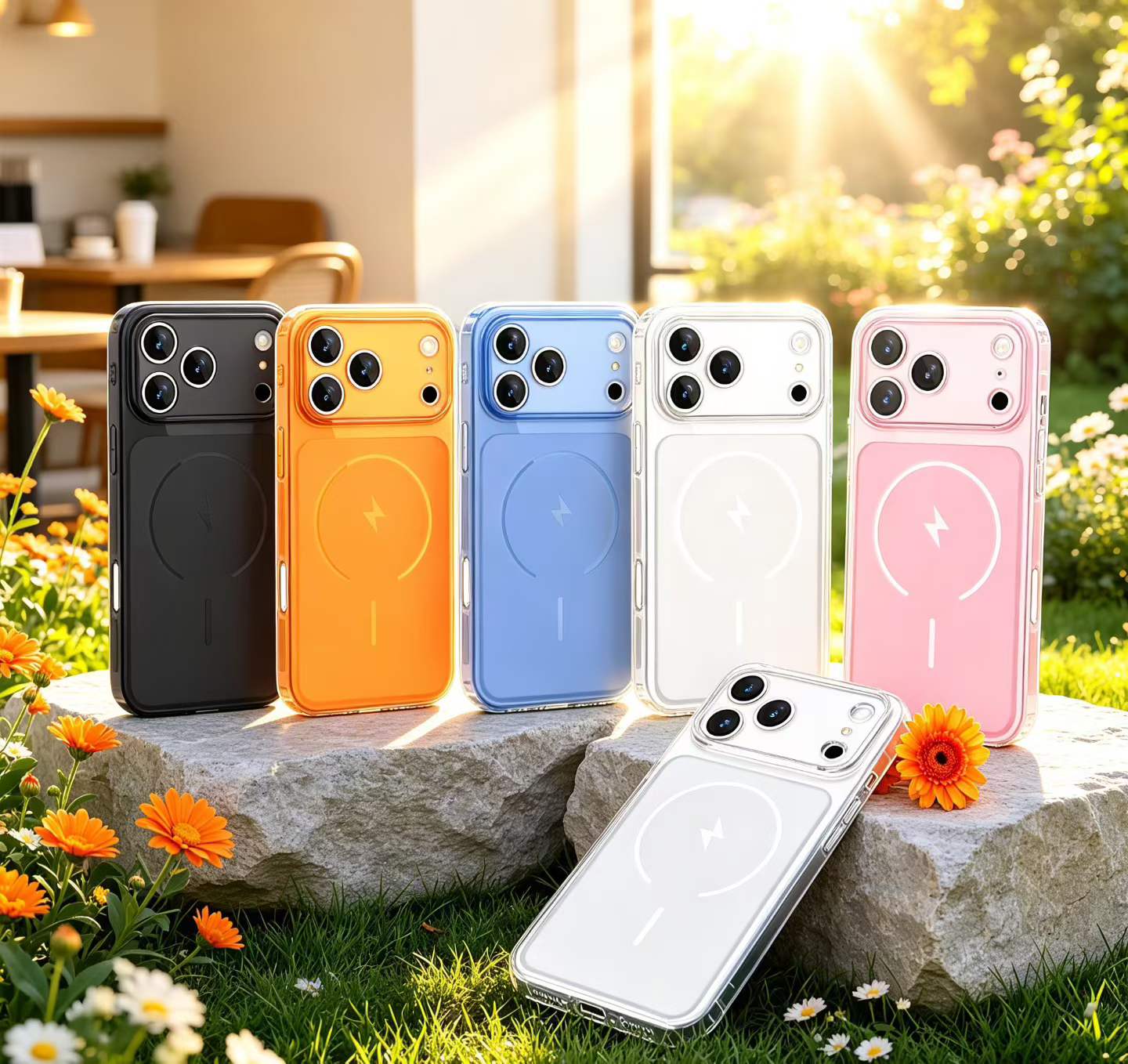 Phone Cases Loopy - Shockproof Lightning Clear Phone Case For