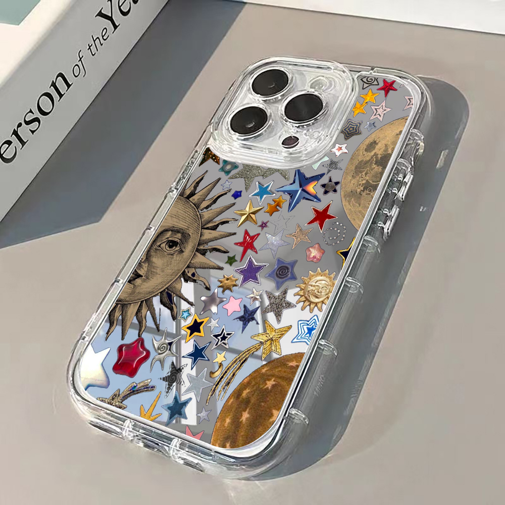 Phone Cases For Iphone 11 - Celestial Gold Glitter Mirror Phone Case