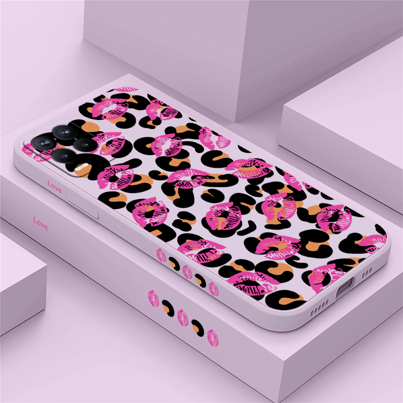 Phone Cases Oppo - Lips Leopard Print Phone Case For