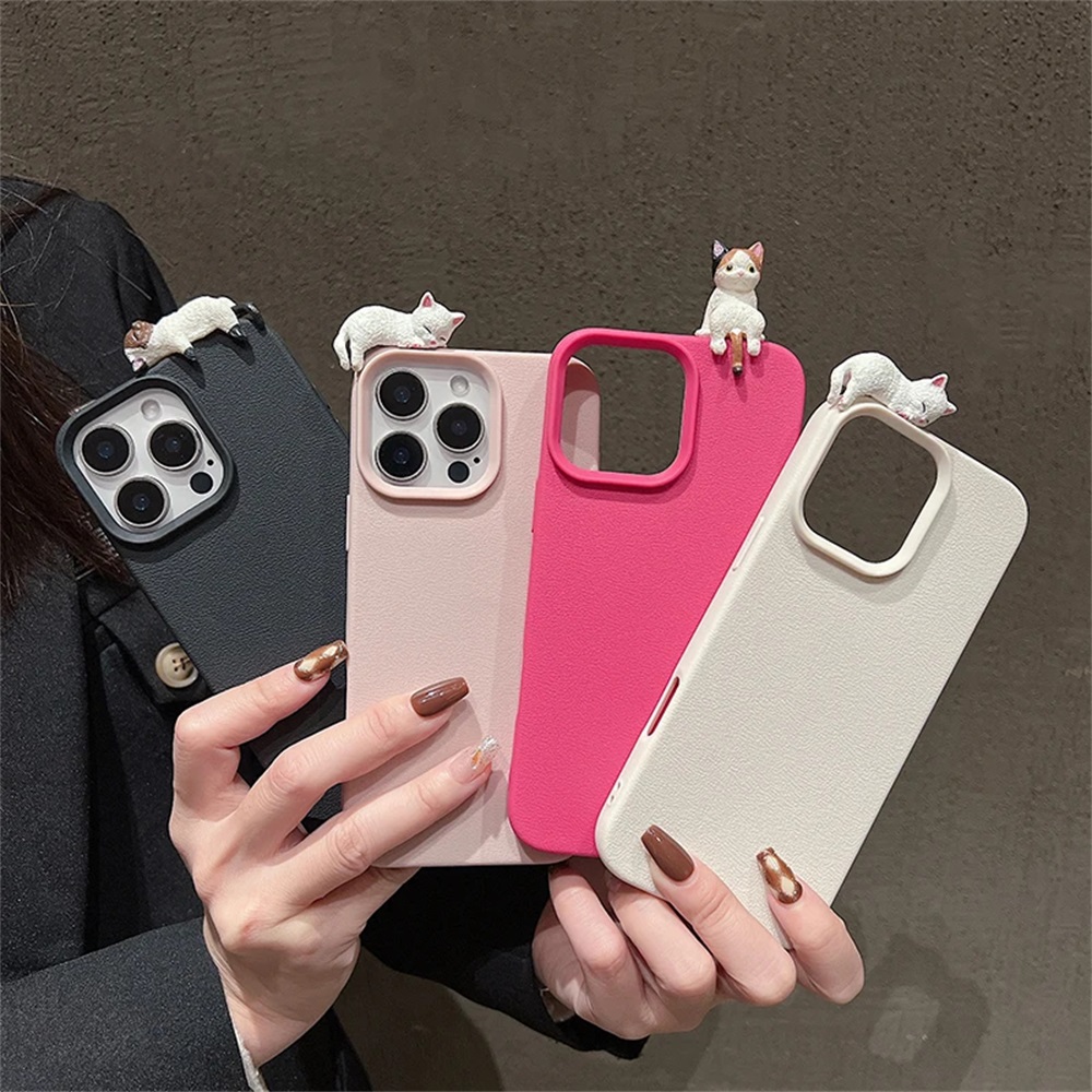 Phone Cases Korean - Cute 3D Cat Korea Lovely Case