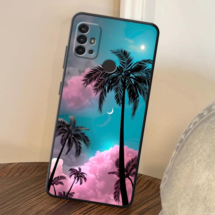 Phone Cases For Motorola - Moon Coconut Tree Phone Cover Case