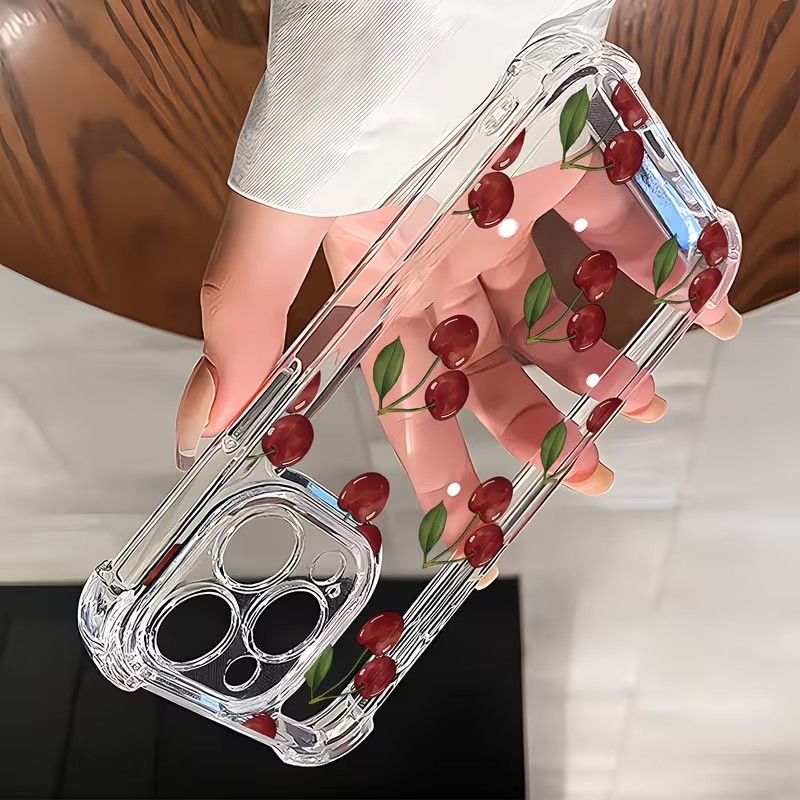 Cute Cherry Four Corner Anti D - огляд і ціна Phone Cases Cherry