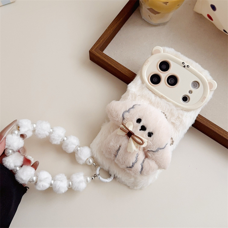 3D Cartoon Bowknot Puppy Warm  - огляд і ціна Phone Cases For Iphone 11