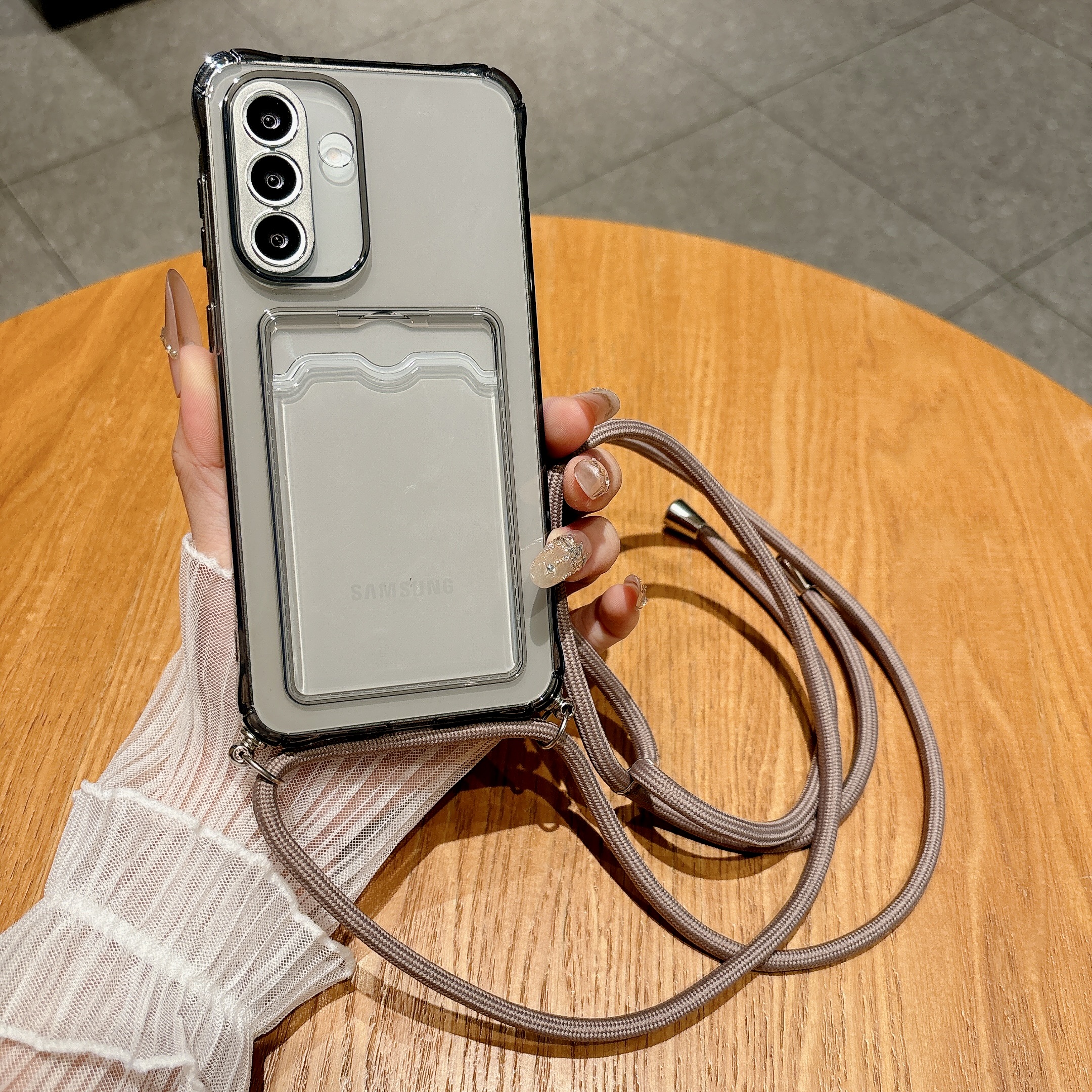 Light Gray Crossbody Strap Car - огляд і ціна Phone Cases With Straps