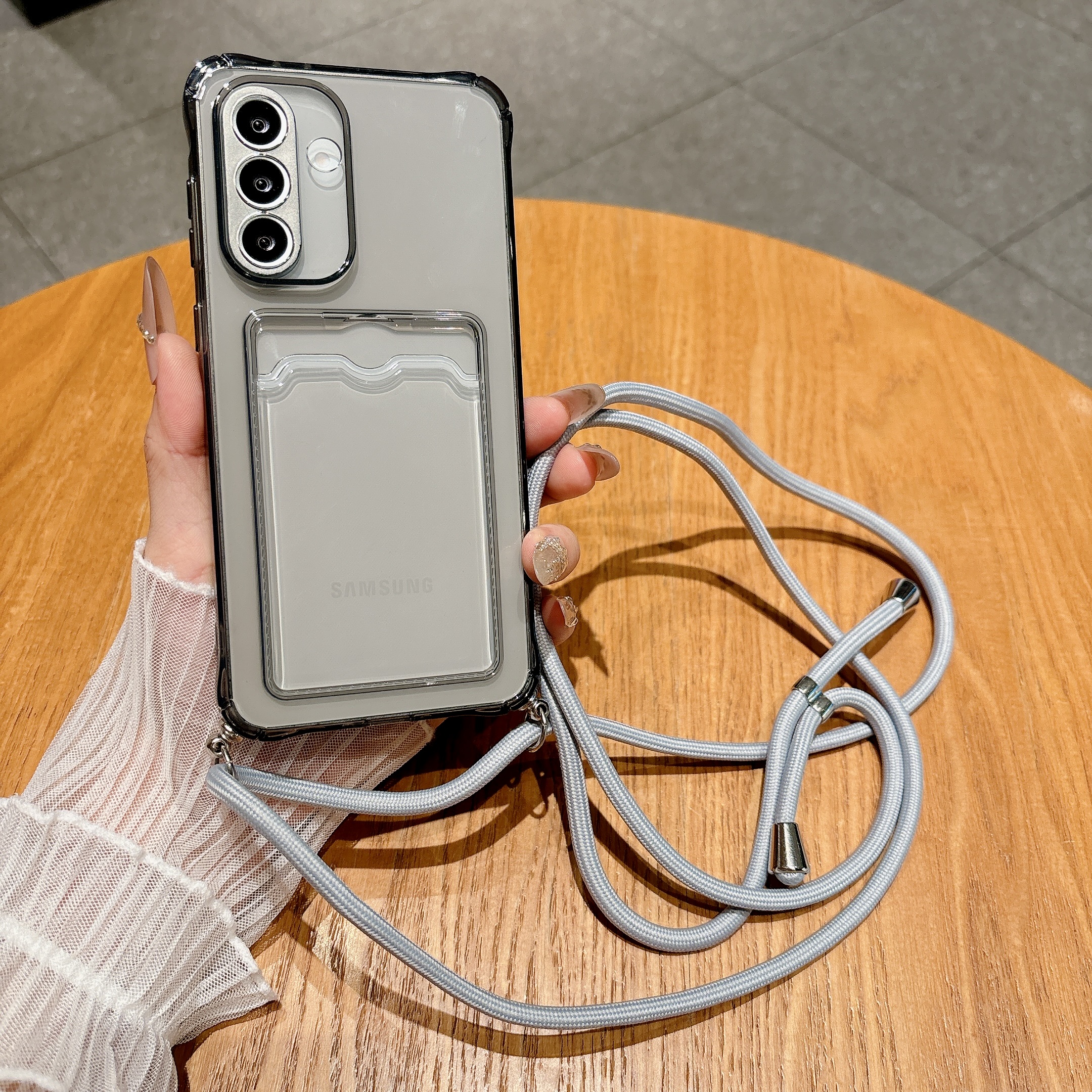Light Gray Crossbody Strap Car - огляд і ціна Phone Cases With Straps