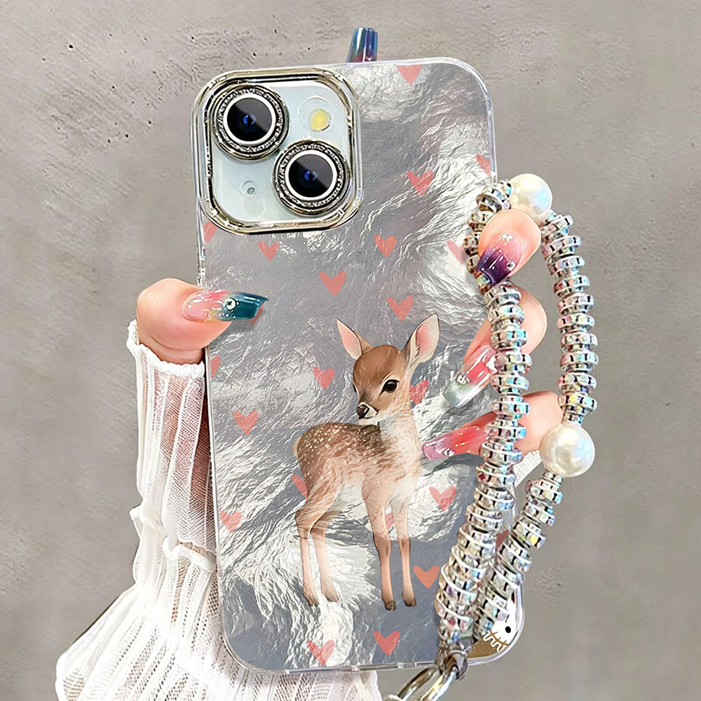 Cute Korean Red Love Deer Phon - огляд і ціна Phone Cases Red Deer