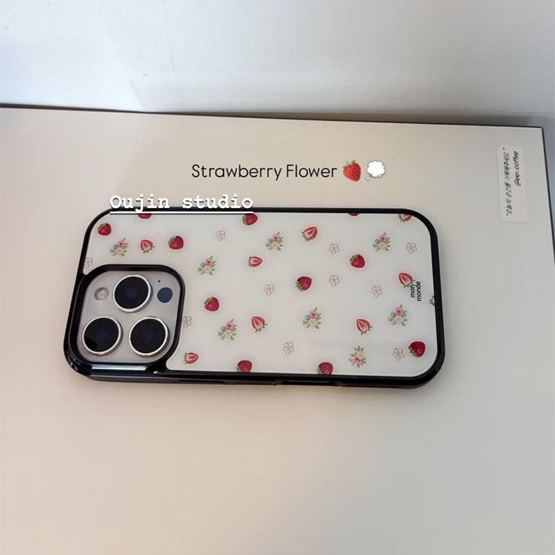 Korean Ins Strawberry Flowers  - огляд і ціна Phone Cases Korean