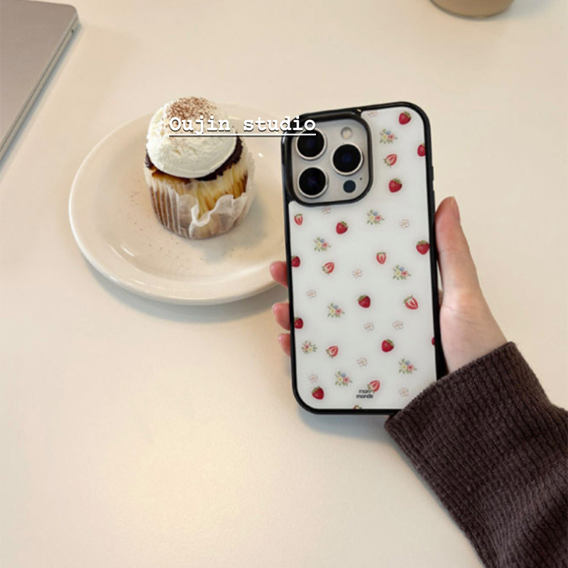 Korean Ins Strawberry Flowers  - огляд і ціна Phone Cases Korean