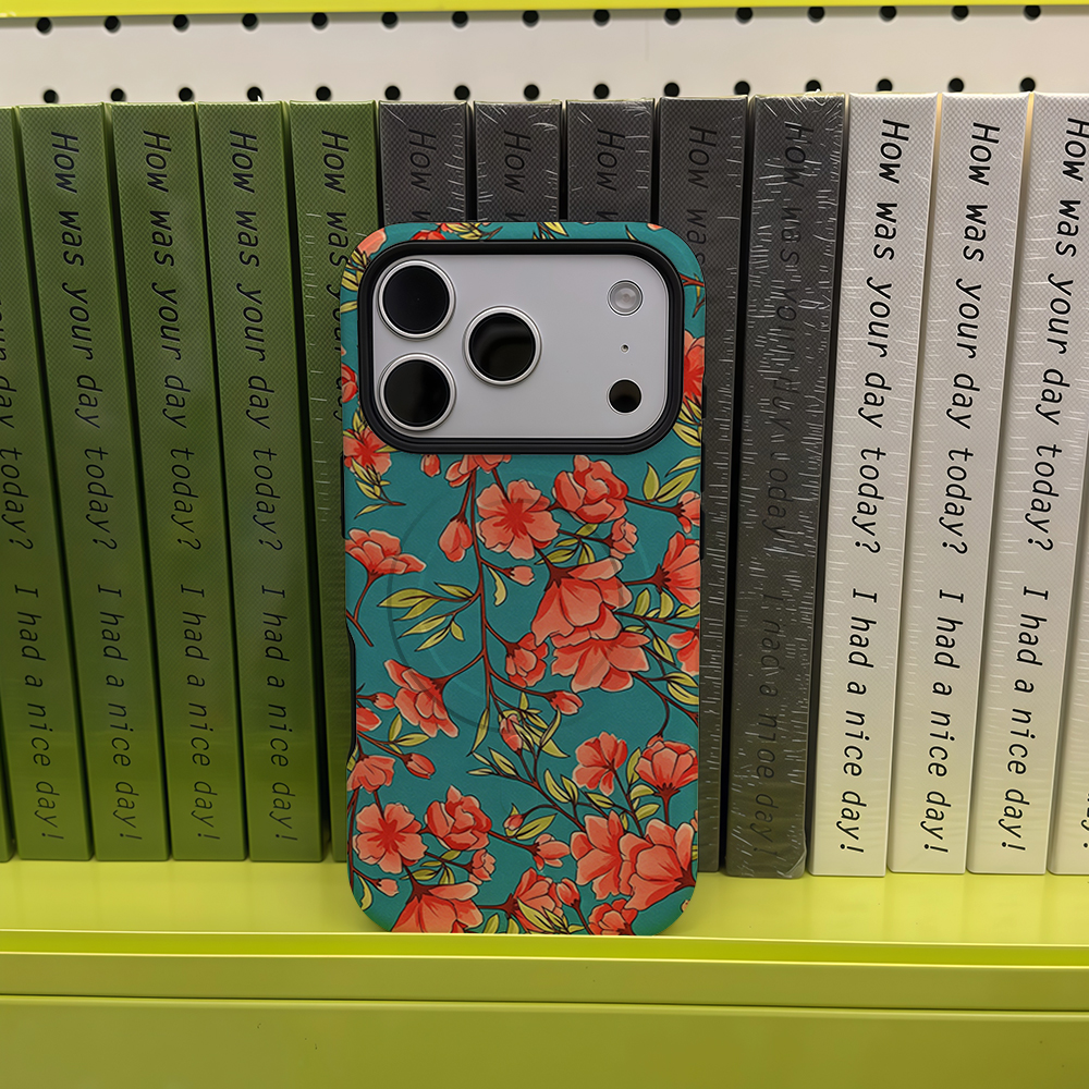 Teal Cherry Blossom Phone Case - огляд і ціна Phone Cases Cherry