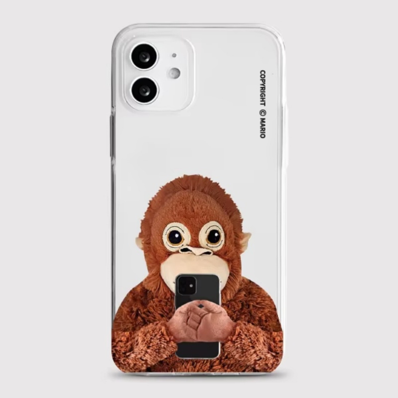 Korean Ins Cute Monkey Kitten  - огляд і ціна Phone Cases Korean