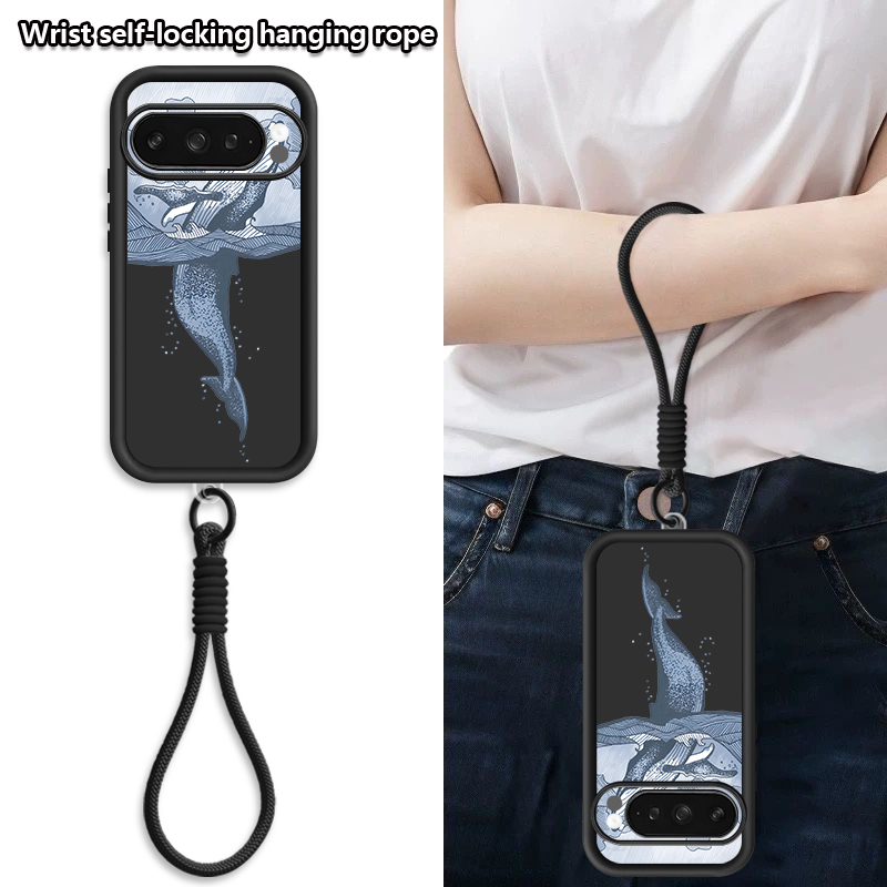 Humpback Whale Print Wrist Str - огляд і ціна Phone Cases With Straps