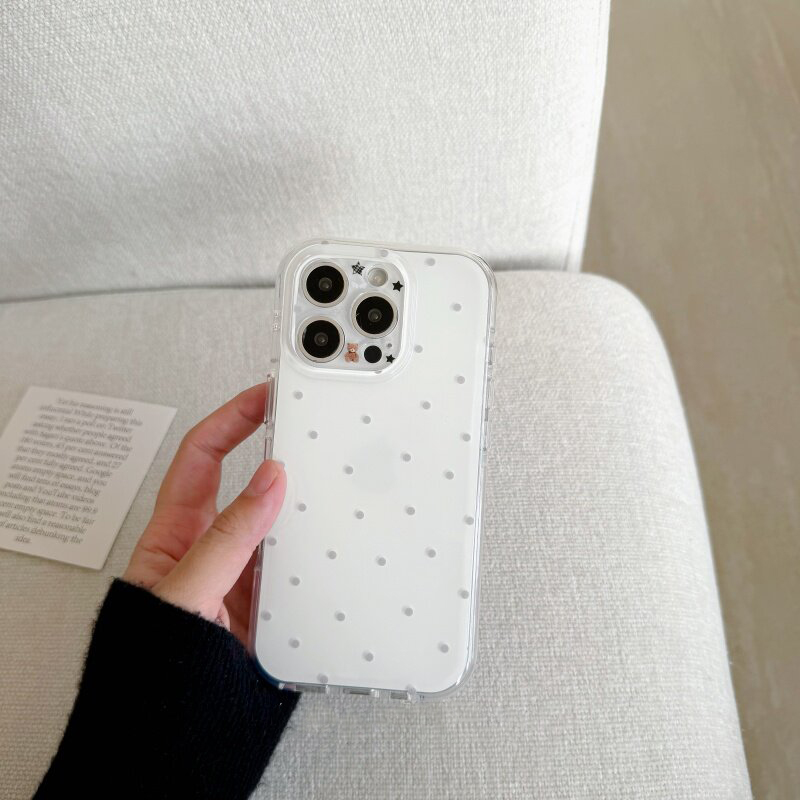 Korean White & Purple Polka Do - огляд і ціна Phone Cases Korean
