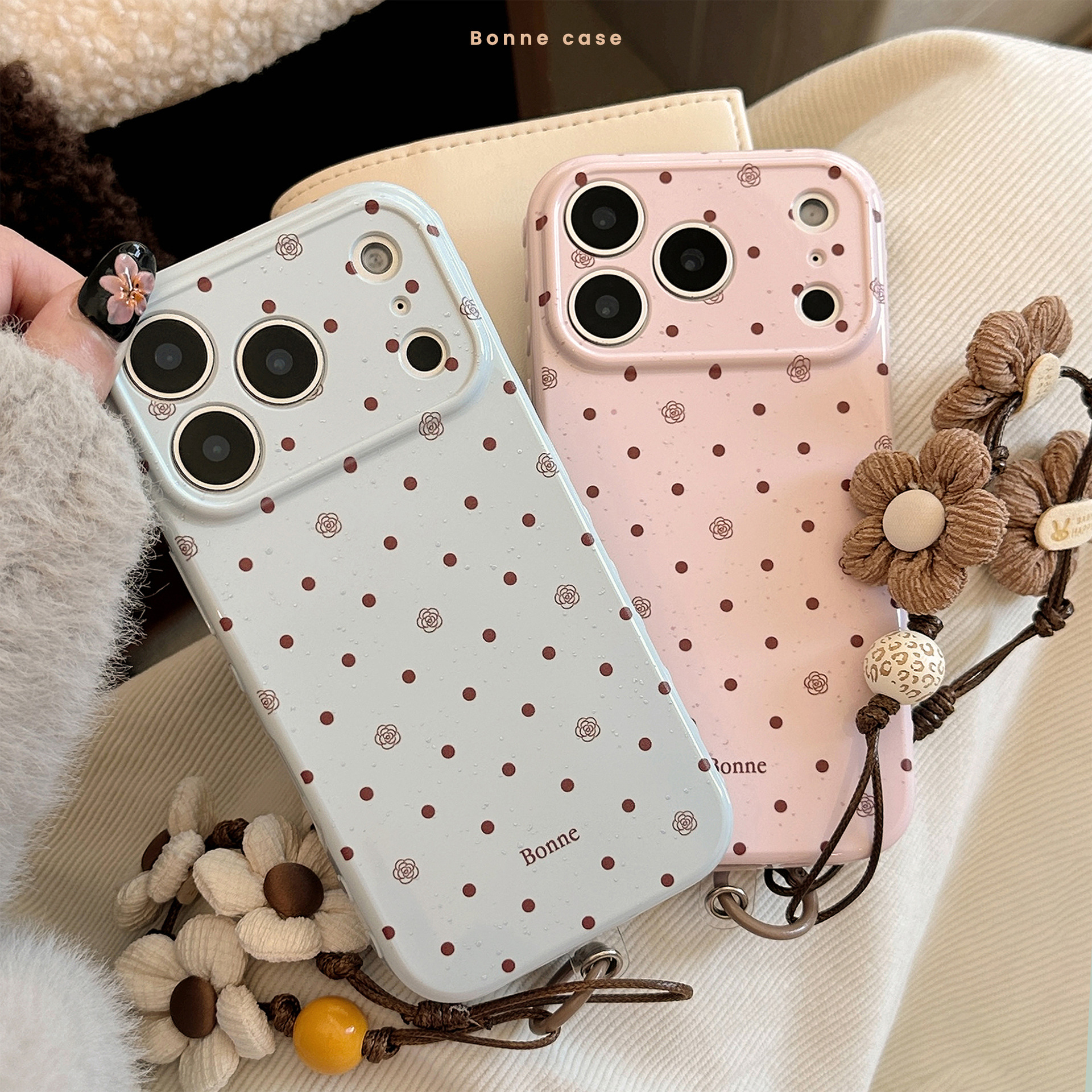 Korean Full Screen Polka Dots  - огляд і ціна Phone Cases With Straps