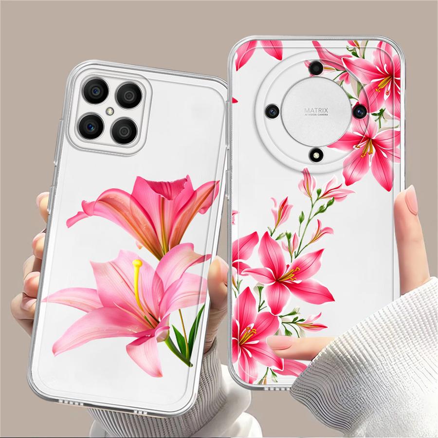 Cherry Flower Print Clear Cool - огляд і ціна Phone Cases Cherry