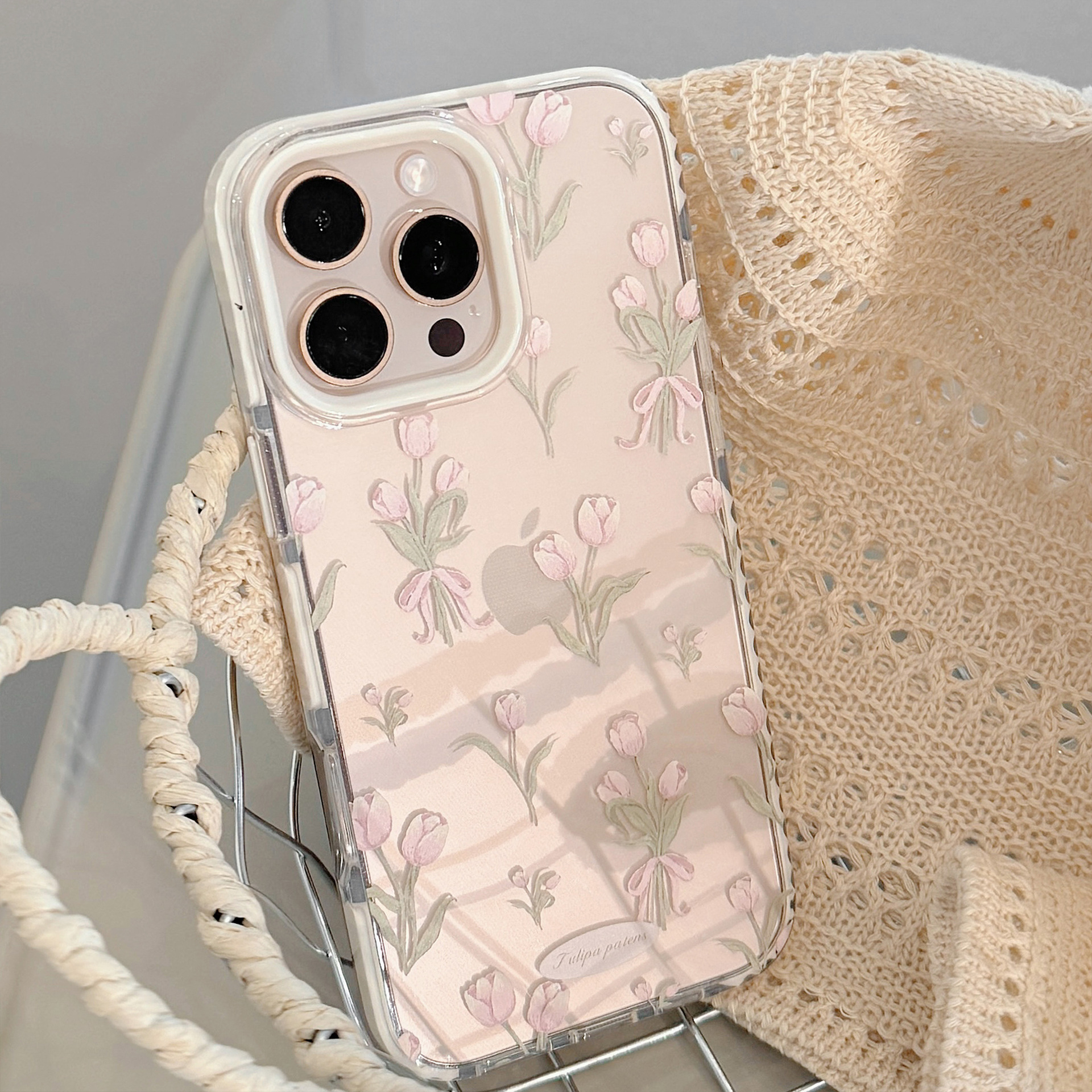 Korean Full Screen Pink Tulip  - огляд і ціна Phone Cases Korean