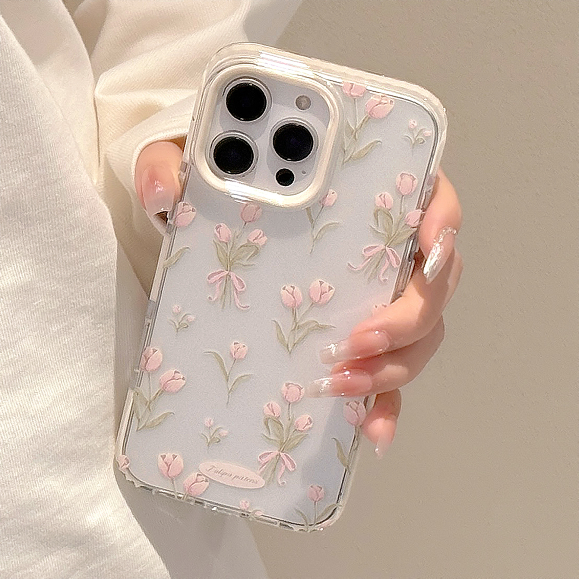 Korean Full Screen Pink Tulip  - огляд і ціна Phone Cases Korean