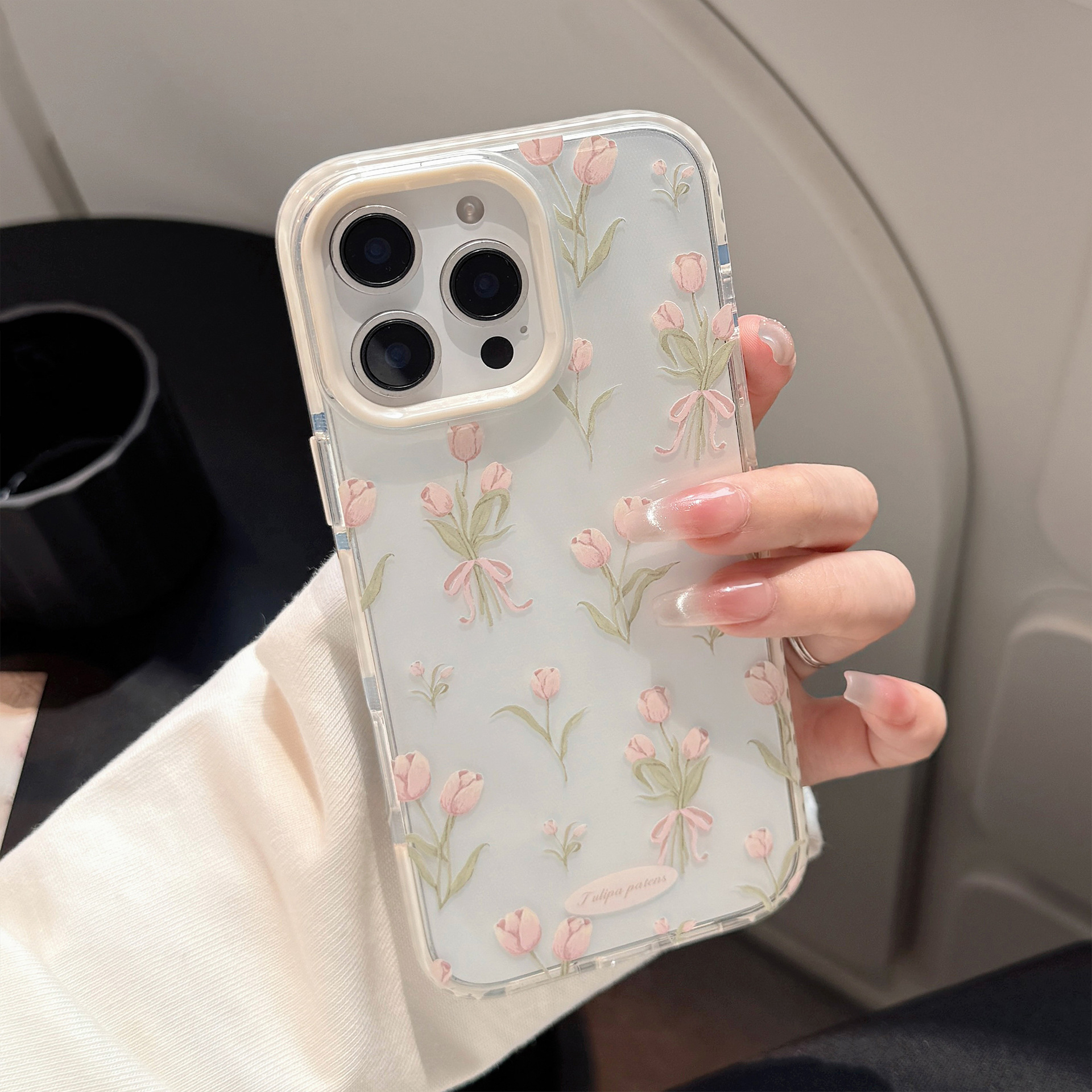 Korean Full Screen Pink Tulip  - огляд і ціна Phone Cases Korean