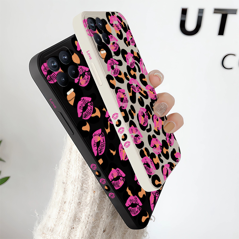 Lips Leopard Print Phone Case  - огляд і ціна Phone Cases Oppo