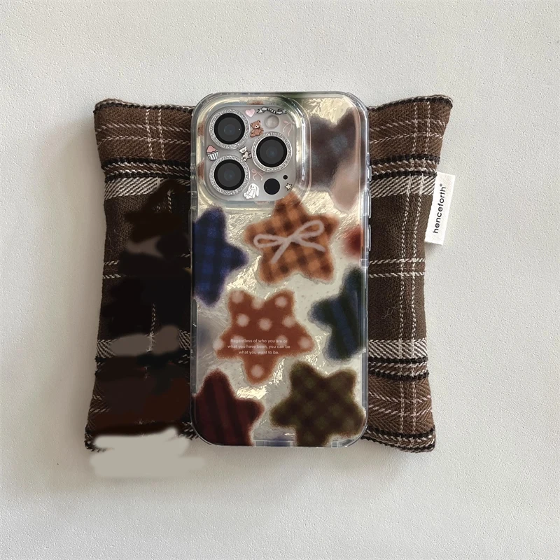 Korean Winter Cute Brown Check - огляд і ціна Phone Cases Korean
