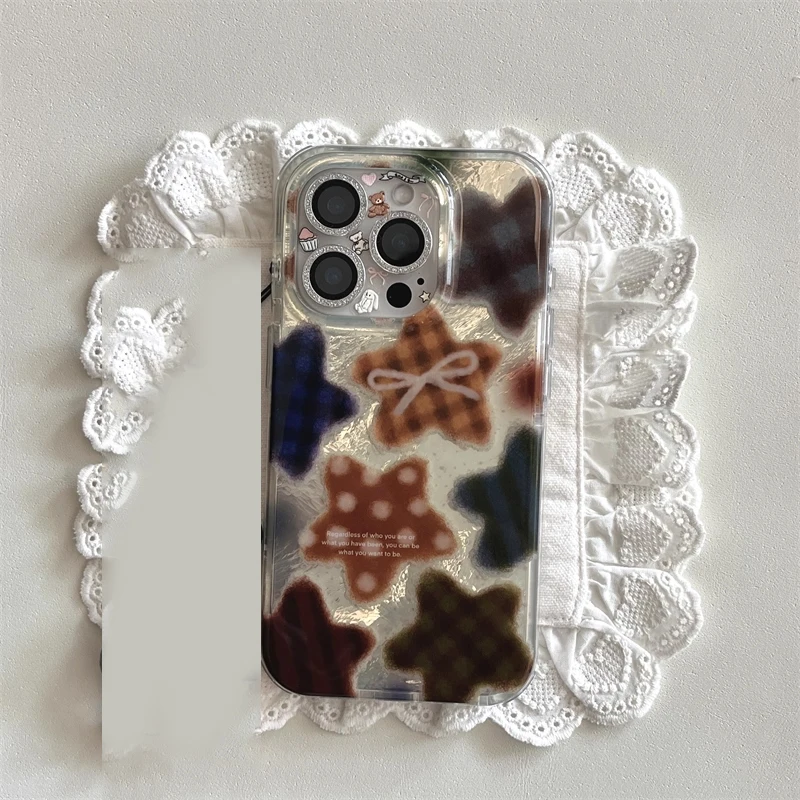 Korean Winter Cute Brown Check - огляд і ціна Phone Cases Korean