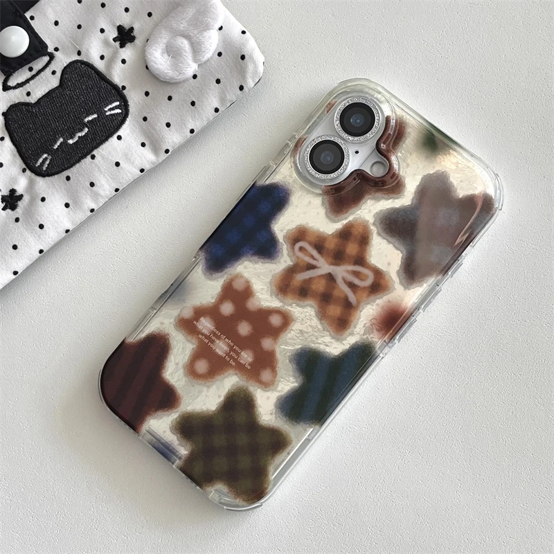 Korean Winter Cute Brown Check - огляд і ціна Phone Cases Korean