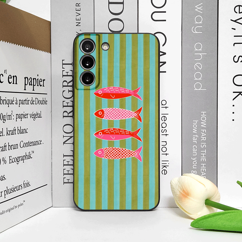 Cute Striped Pattern Sardines  - огляд і ціна Phone Cases Oppo