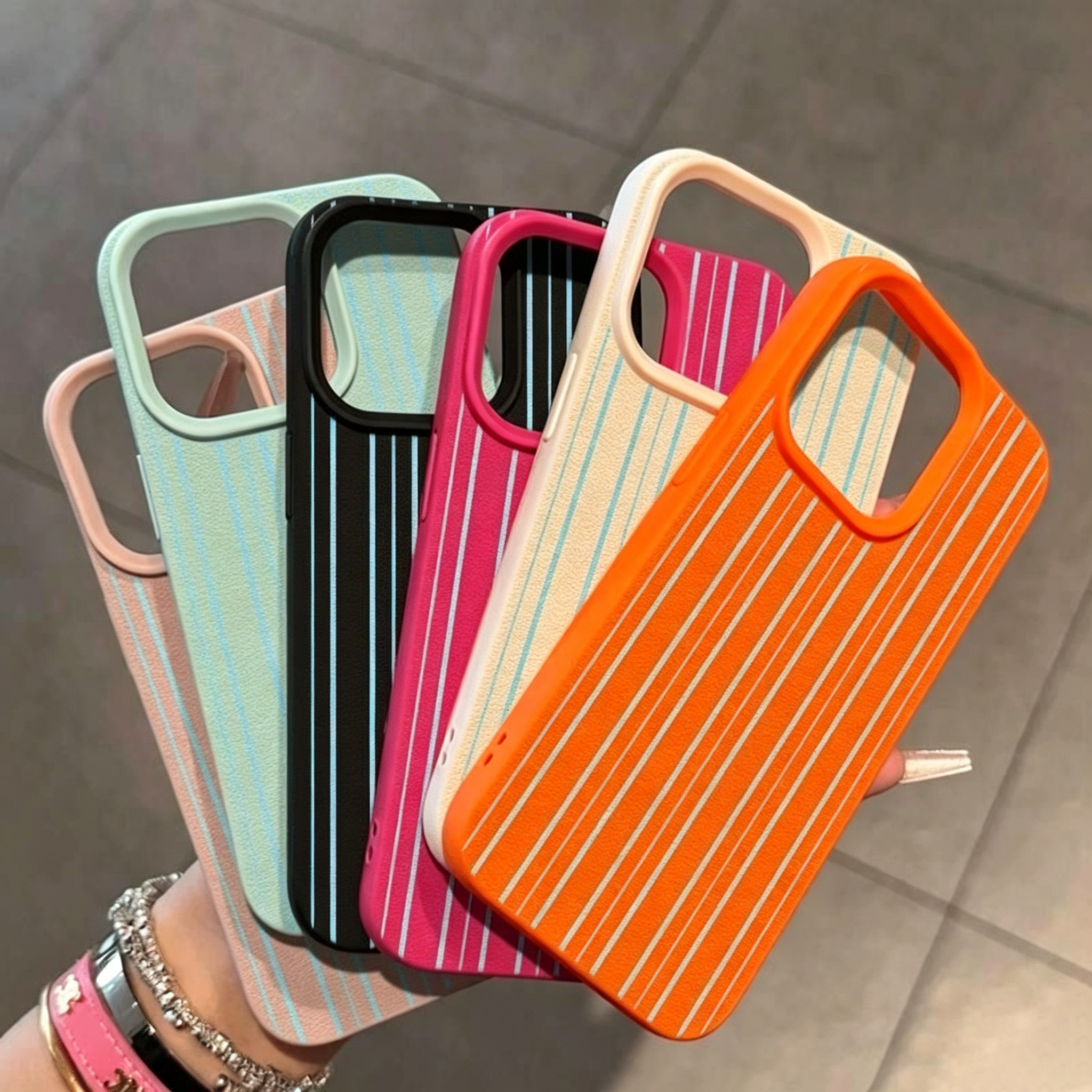 Colorful Striped Korean INS Co - огляд і ціна Phone Cases Korean