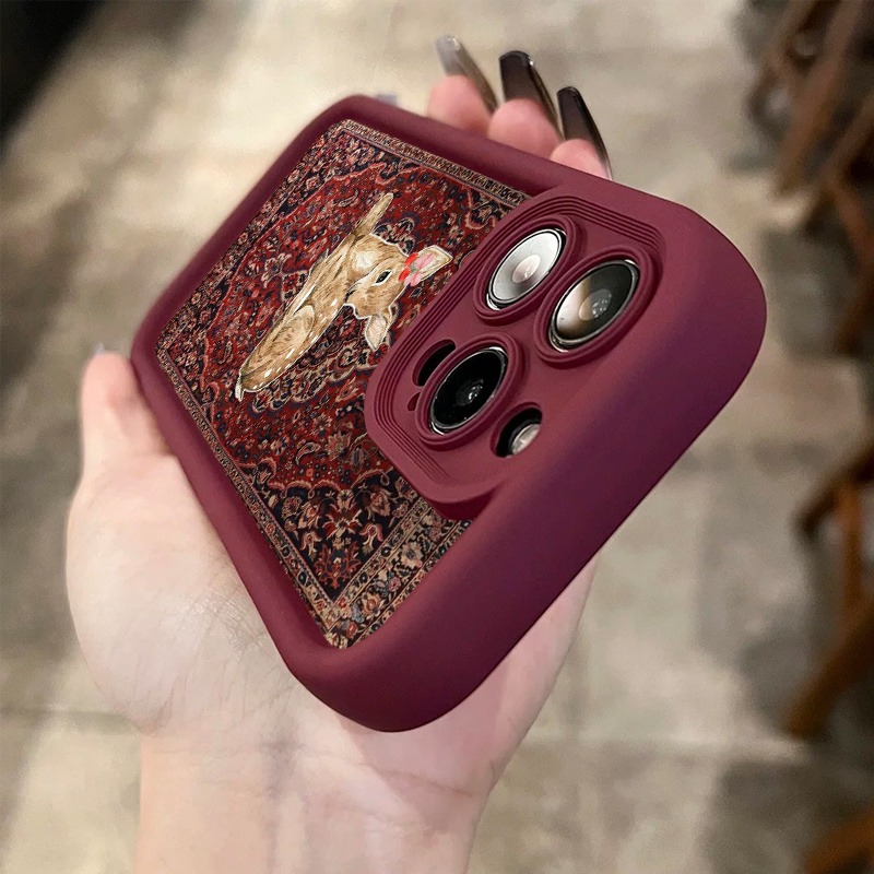 Vintage Red Floral Deer Patter - огляд і ціна Phone Cases Red Deer
