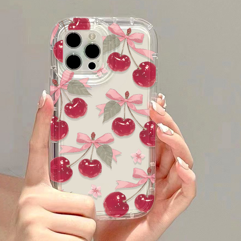 Korean Cute Cherry Bow Phone C - огляд і ціна Phone Cases Cherry