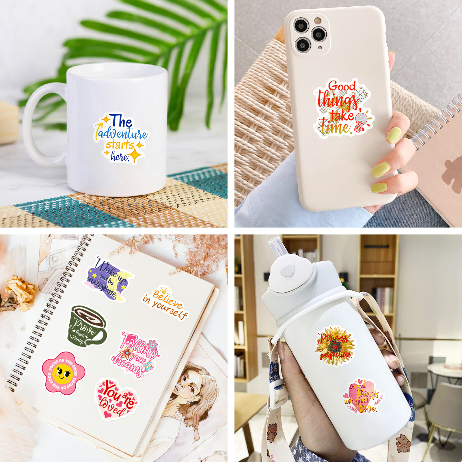 50Pcs Inspire Quote Stickers M - огляд і ціна Phone Cases Quotes