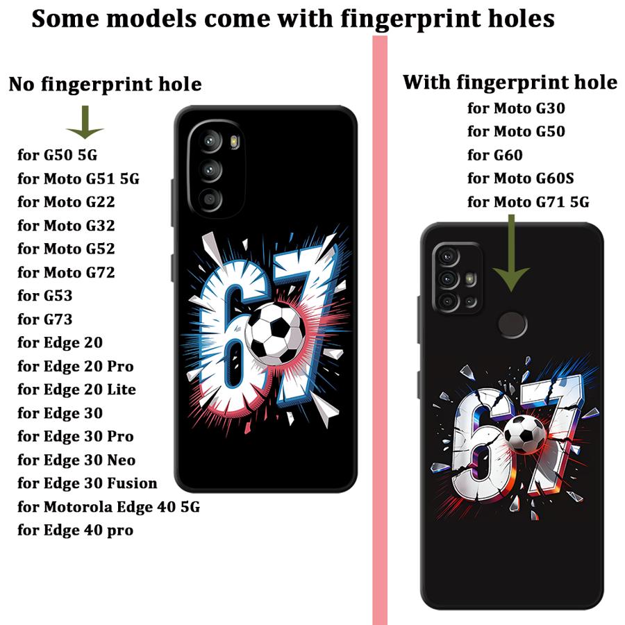 Soccer Number 67 Case for Moto - огляд і ціна Phone Cases For Motorola