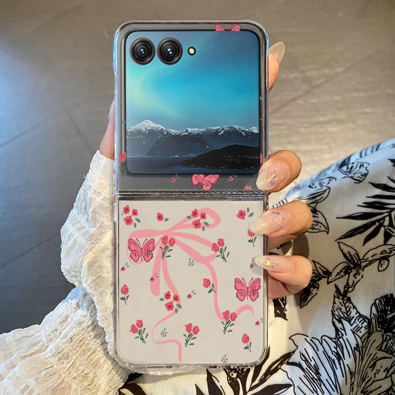 Roses Flowers Bow Tie Folding  - огляд і ціна Phone Cases For Motorola