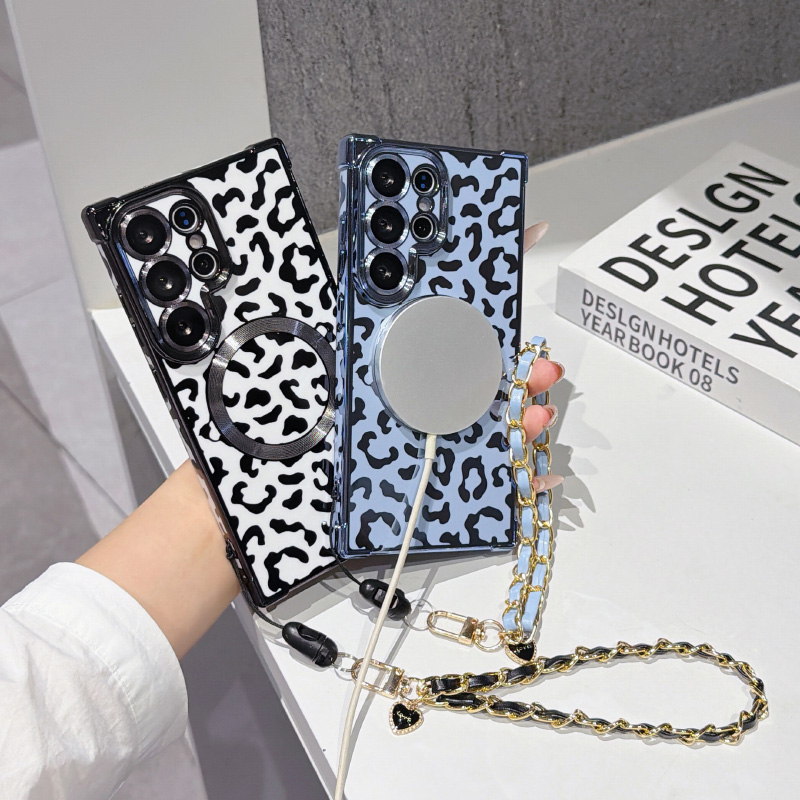 New leopard print magnetic Mag - огляд і ціна Phone Cases With Straps
