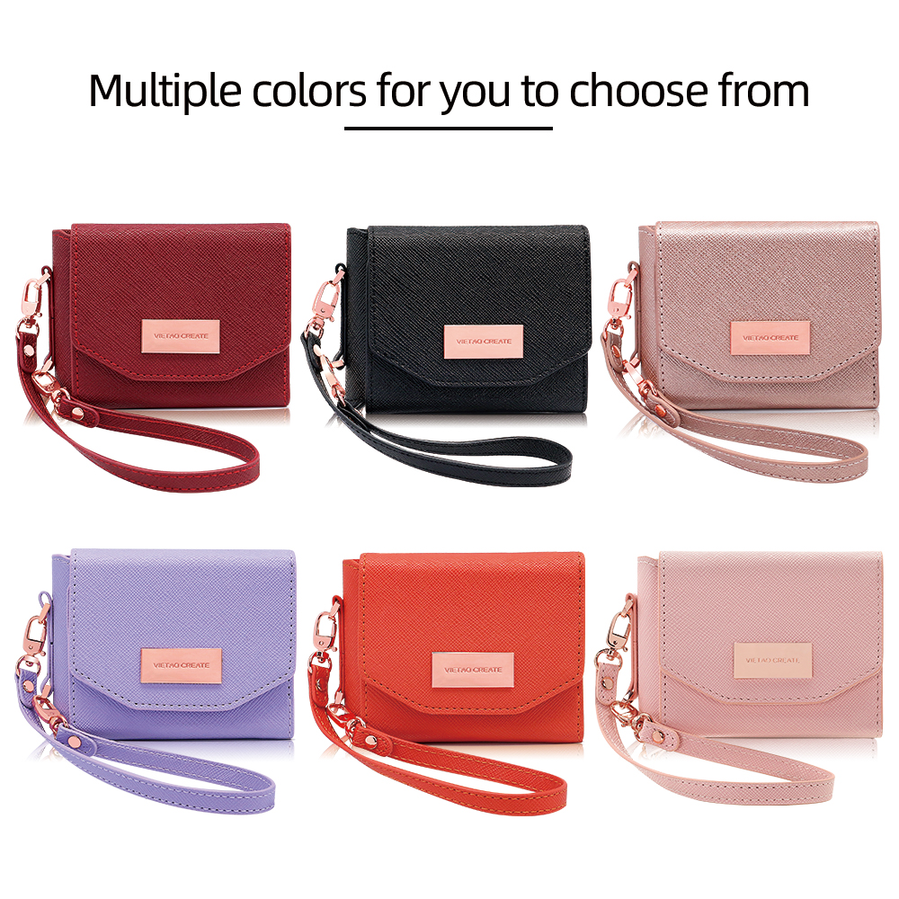 VIETAO Dark Red PU Leather Wal - огляд і ціна Phone Cases With Straps
