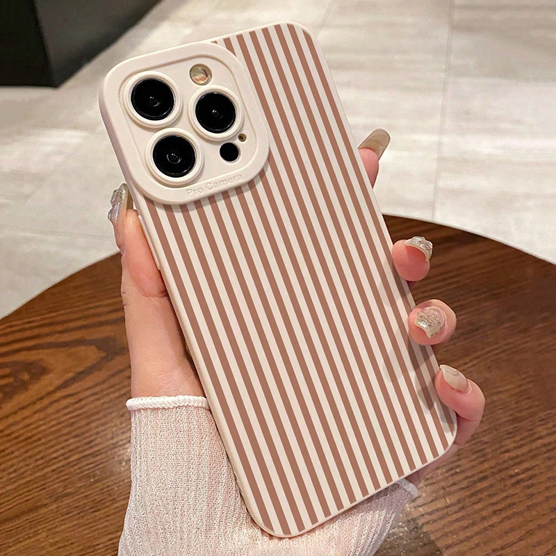Pink Striped Painted Anti-Drop - огляд і ціна Phone Cases For Iphone 11