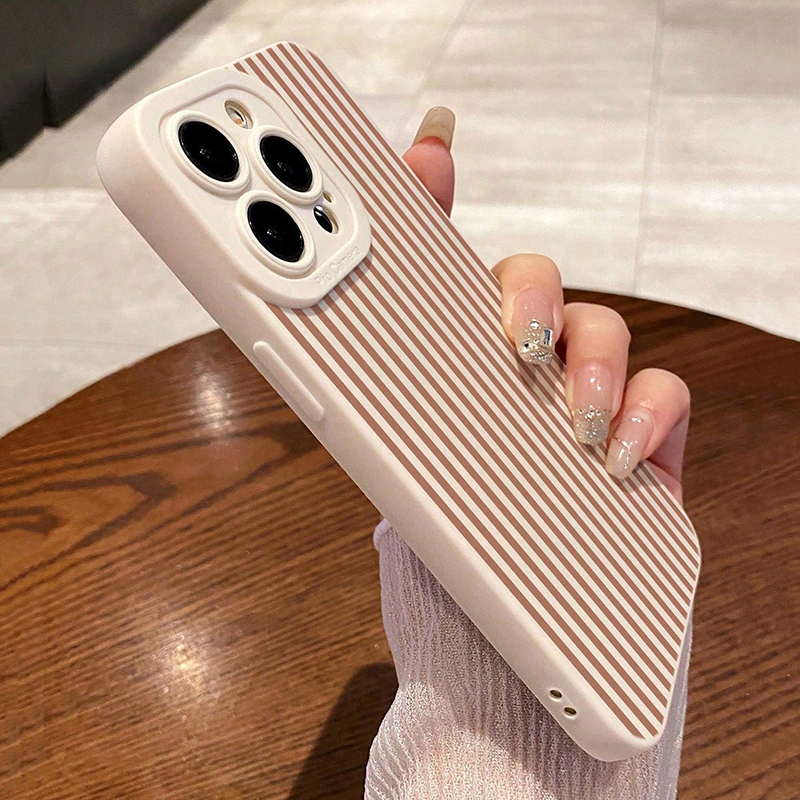 Pink Striped Painted Anti-Drop - огляд і ціна Phone Cases For Iphone 11