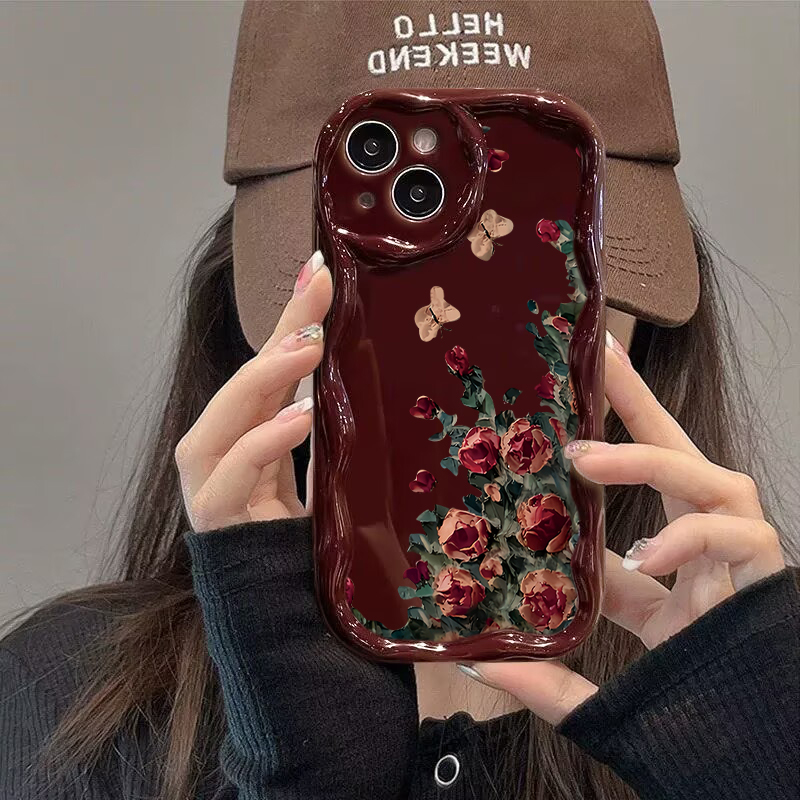 Retro Oil Painting Flower Patt - огляд і ціна Phone Cases Art