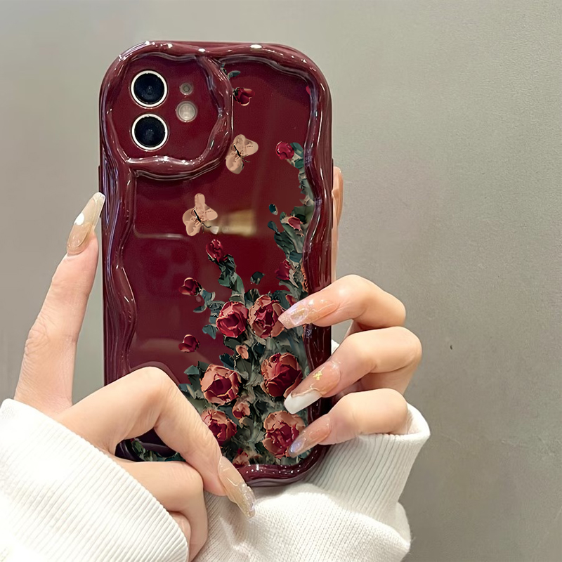 Retro Oil Painting Flower Patt - огляд і ціна Phone Cases Art