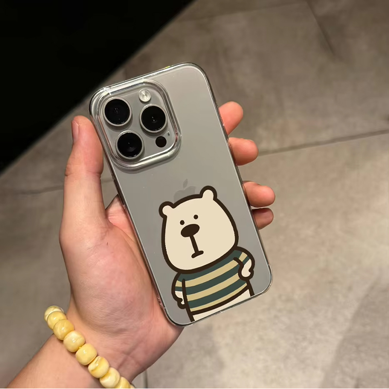 Korean Ins Cute Striped Bear A - огляд і ціна Phone Cases Korean
