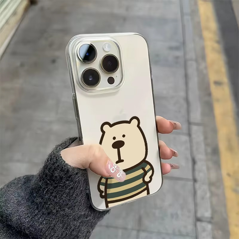 Korean Ins Cute Striped Bear A - огляд і ціна Phone Cases Korean